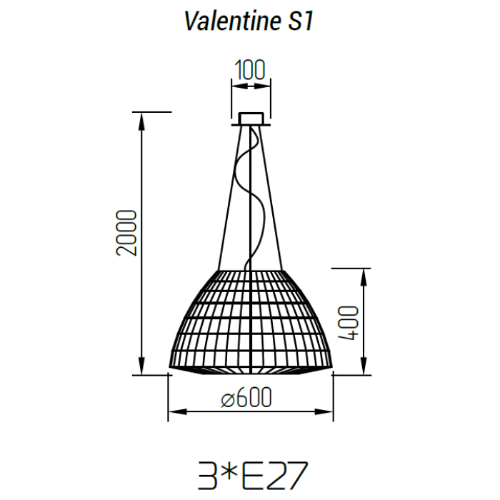 Подвесной светильник TopDecor Valentine S1 01 03p в Санкт-Петербурге