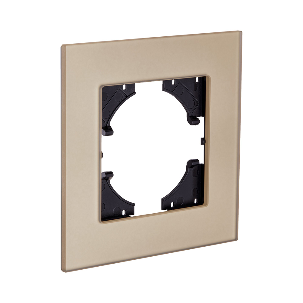 Рамка 1-постовая, стекло золотой Kollinger Reflex MG RM1GD в #REGION_NAME_DECLINE_PP#