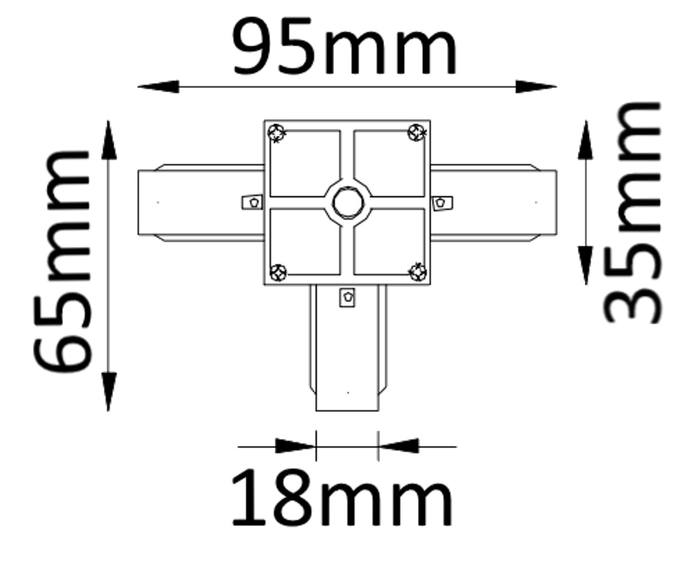 Соединитель T-образный (однофазный) Crystal Lux CLT 0.211 CLT 0.211 03 BL в Санкт-Петербурге