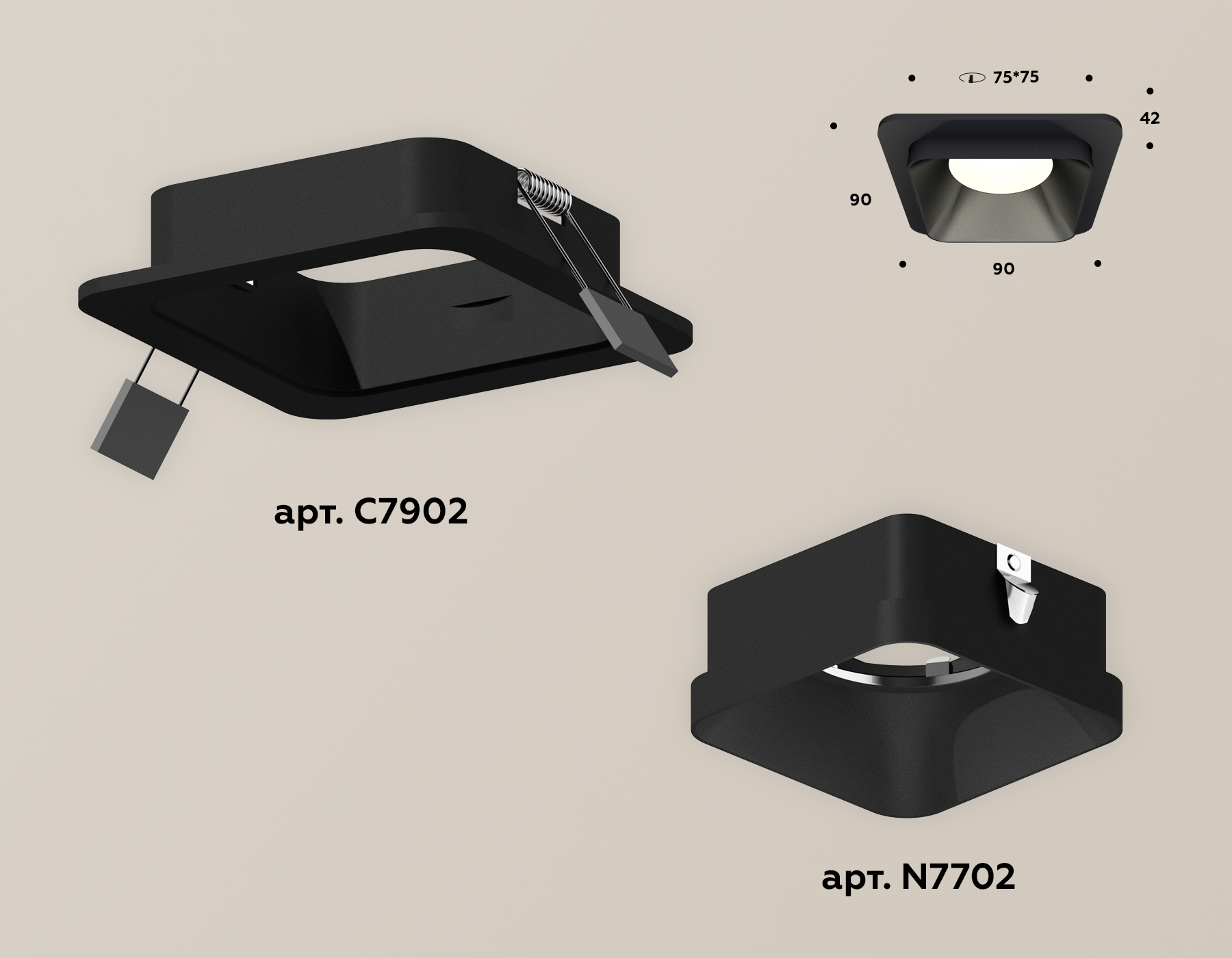 Встраиваемый светильник Ambrella Light Techno XC7902002 (C7902, N7702) в Санкт-Петербурге