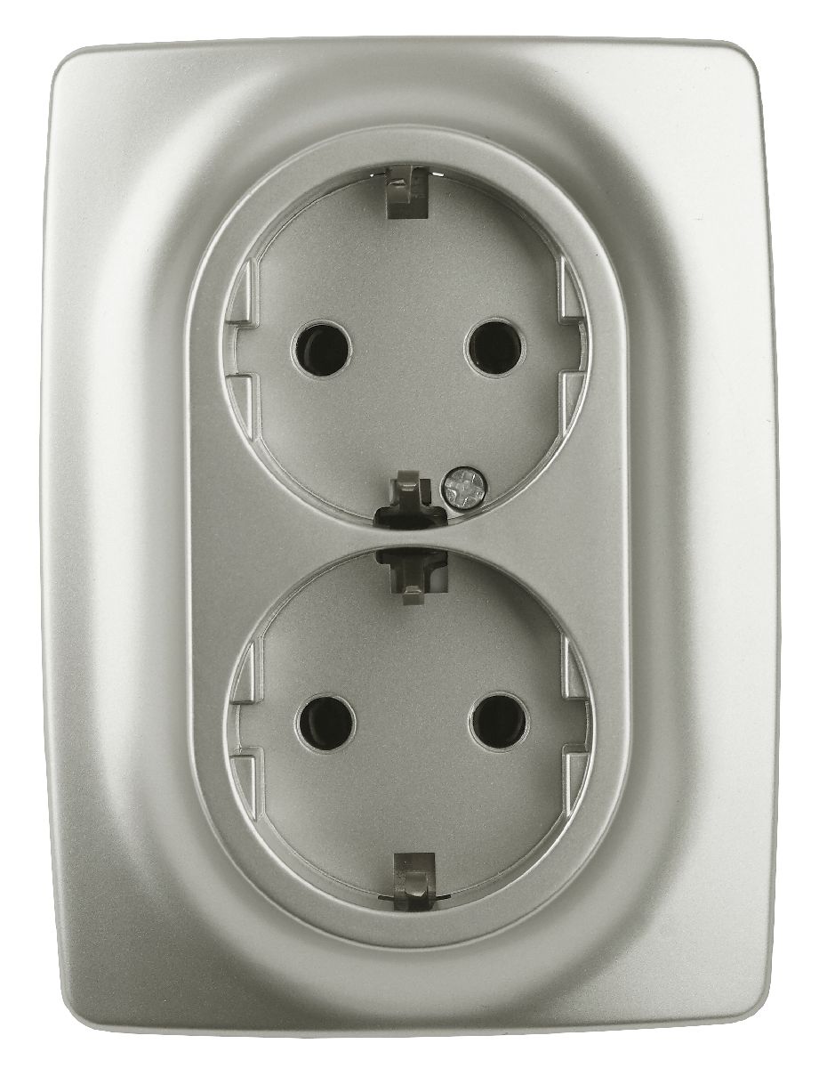 Розетка 2x2P+E Schuko со шторками Эра 12-2108-15 Б0036451 в Санкт-Петербурге