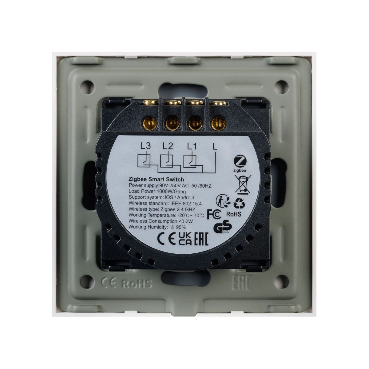 Выключатель сенсорный Arlight SWT-OMALI-S03-ZB-WH (250V, 10A, Zigbee) 050042 в Санкт-Петербурге