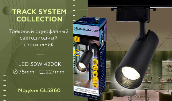 Трековый однофазный светильник Ambrella Light Track System GL5860 в Санкт-Петербурге