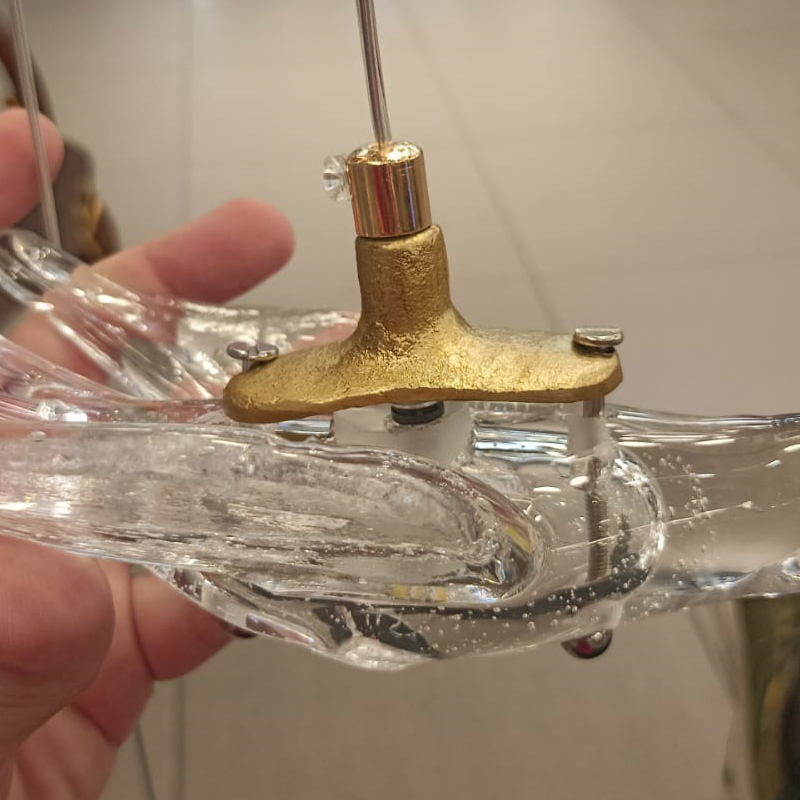 Подвесной светильник Delight Collection 12966-1P clear/gold в Санкт-Петербурге