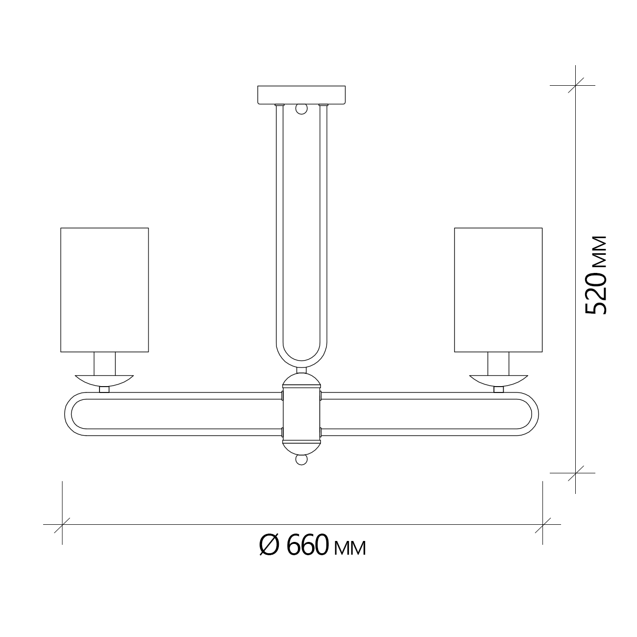 Люстра на штанге Escada Eclipse 10166/5PL Brass в Санкт-Петербурге