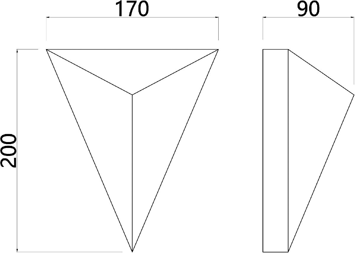 Настенный светильник Arte Lamp Trapeze A2033AP-1BK в Санкт-Петербурге