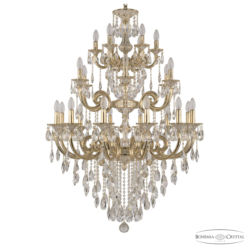 Подвесная люстра Bohemia Ivele Crystal Verona 72117/12+6+6/300/3D B GW в Санкт-Петербурге