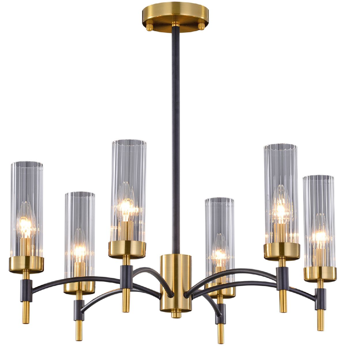 Люстра на штанге Illumico IL5177-6PLS-29 BRASS TUBO УЦ в Санкт-Петербурге