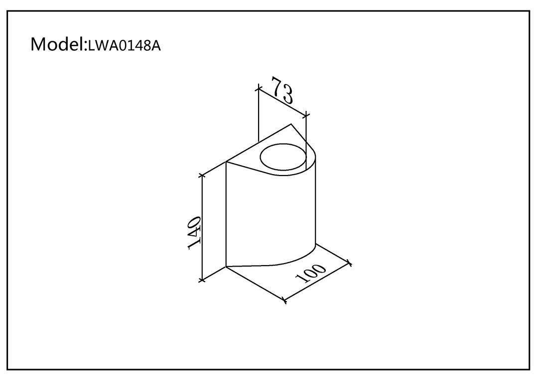 Уличный настенный светильник DesignLed LW-A0148A-BL-WW 002803 в Санкт-Петербурге