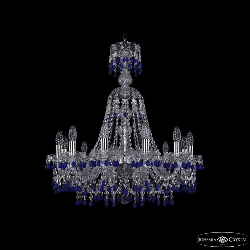 Подвесная люстра Bohemia Ivele Crystal 1410/12/240/XL-74 Ni V3001 в Санкт-Петербурге