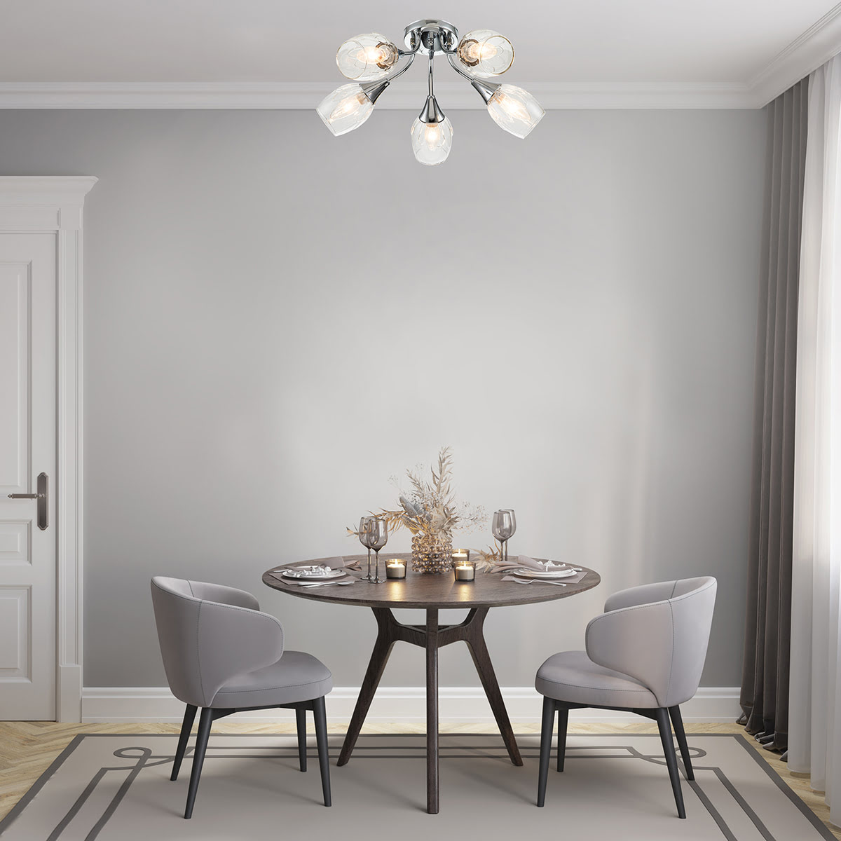 Потолочная люстра Escada Tulip 670/5P в #REGION_NAME_DECLINE_PP#