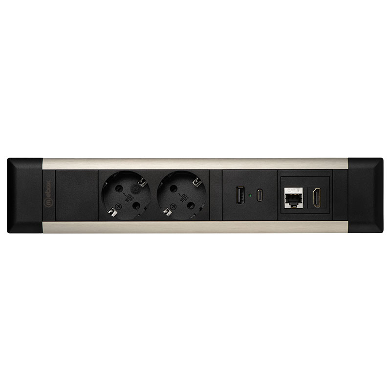 Блок розеток 41T (2 секции, USB + type C + RJ45 + HDMI) Mebax 00-00002593 в Санкт-Петербурге