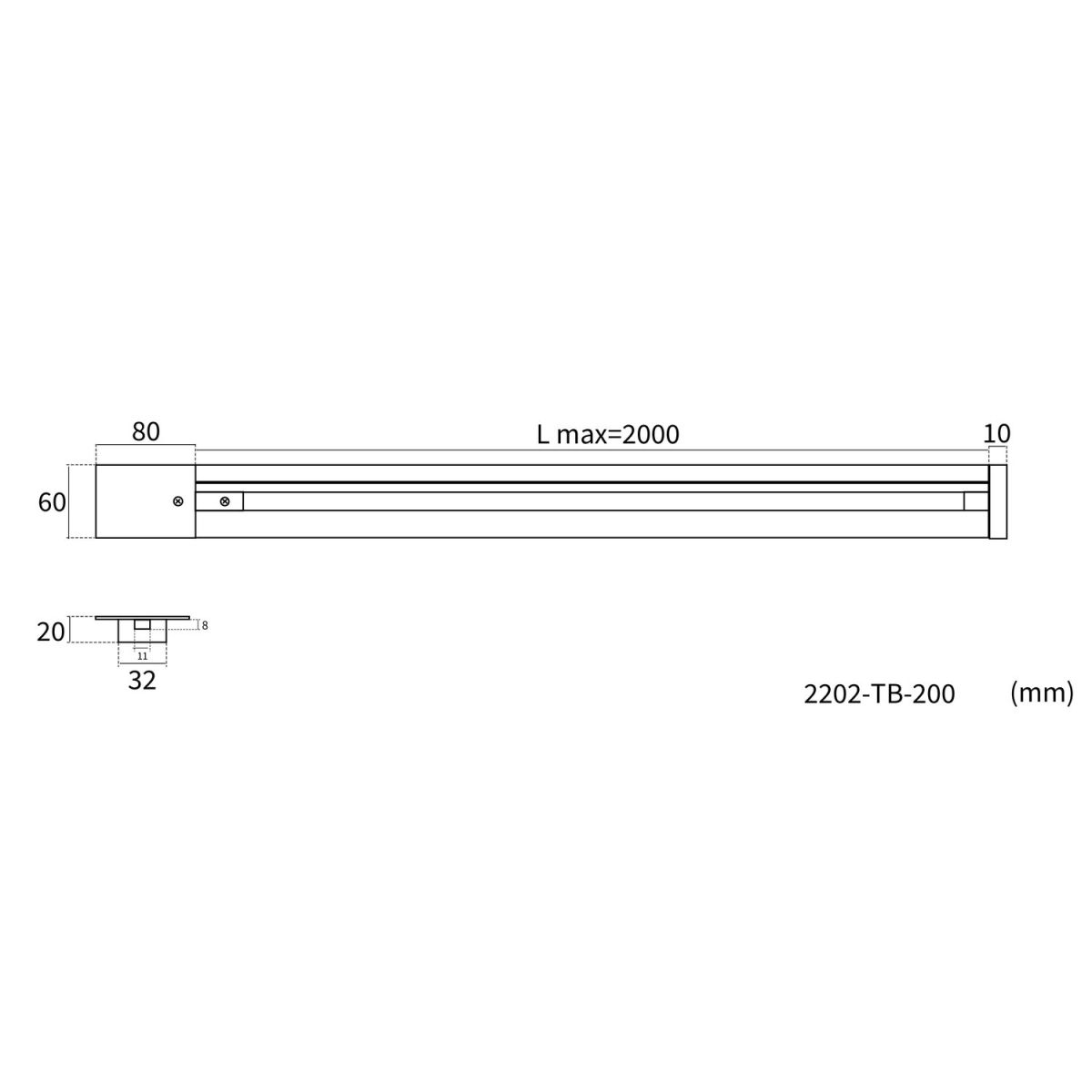Шинопровод однофазный встраиваемый Favourite Practica 2202-TB-200 в #REGION_NAME_DECLINE_PP#