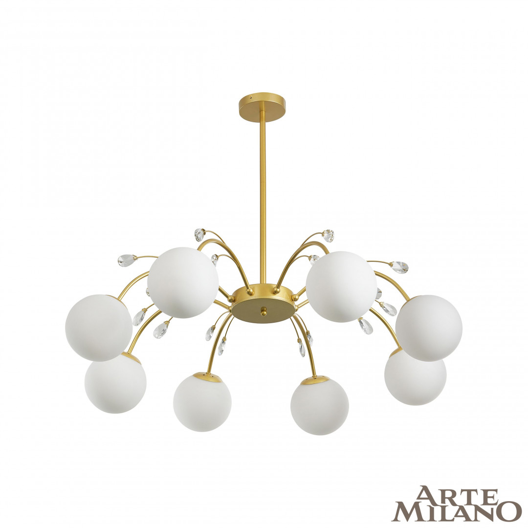 Люстра на штанге Arte Milano Neapolis 273802/8 GD в #REGION_NAME_DECLINE_PP#