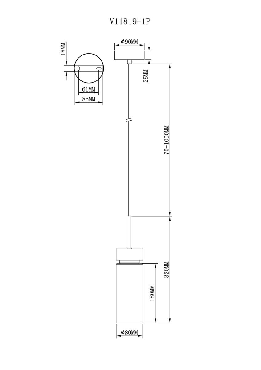 Подвесной светильник Moderli Almero V11819-1P в #REGION_NAME_DECLINE_PP#