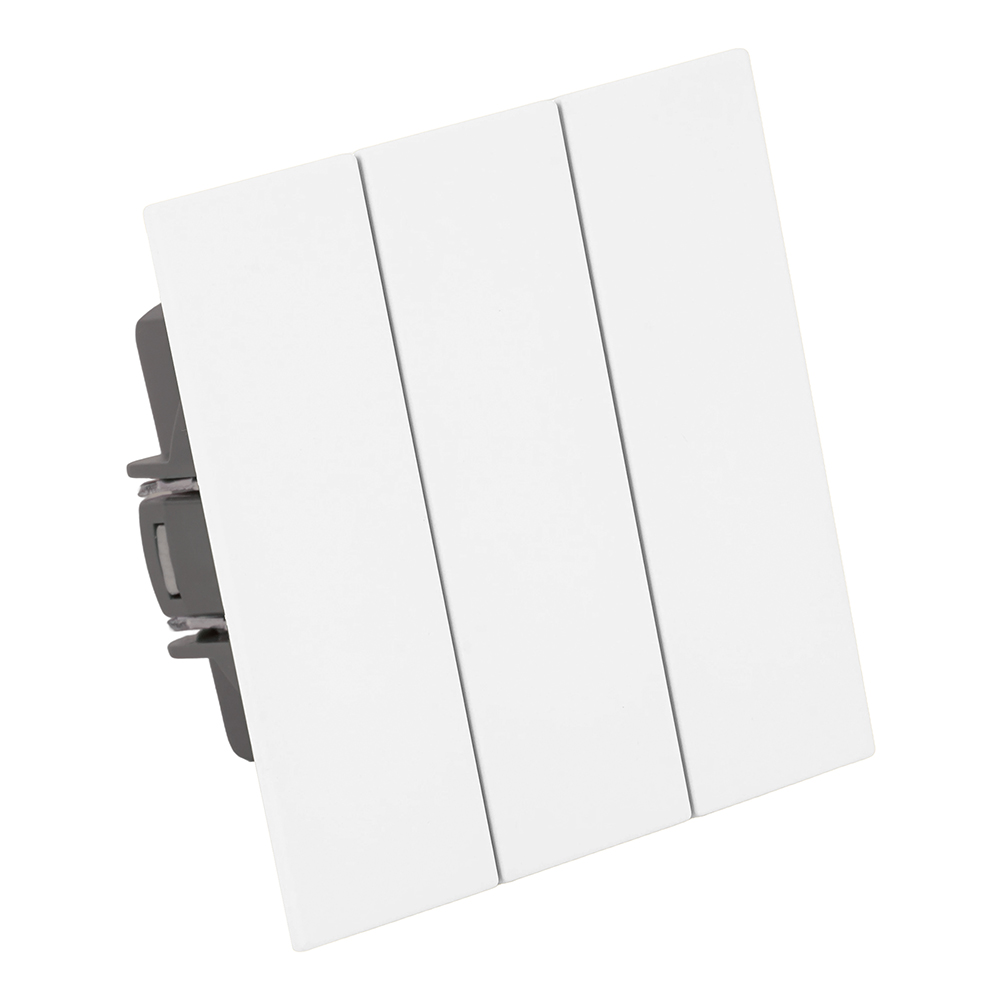 Выключатель 3-клавишный (механизм) Stekker Мия 250В 10А RSW10-3108-01 белая магнолия 50430 в Санкт-Петербурге