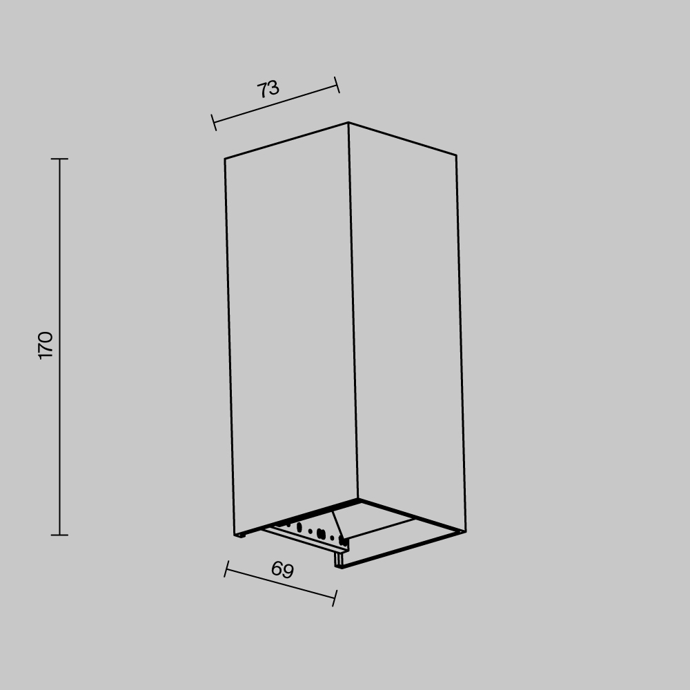 Уличный настенный светильник Maytoni Drape O525WL-L10B3K в #REGION_NAME_DECLINE_PP#