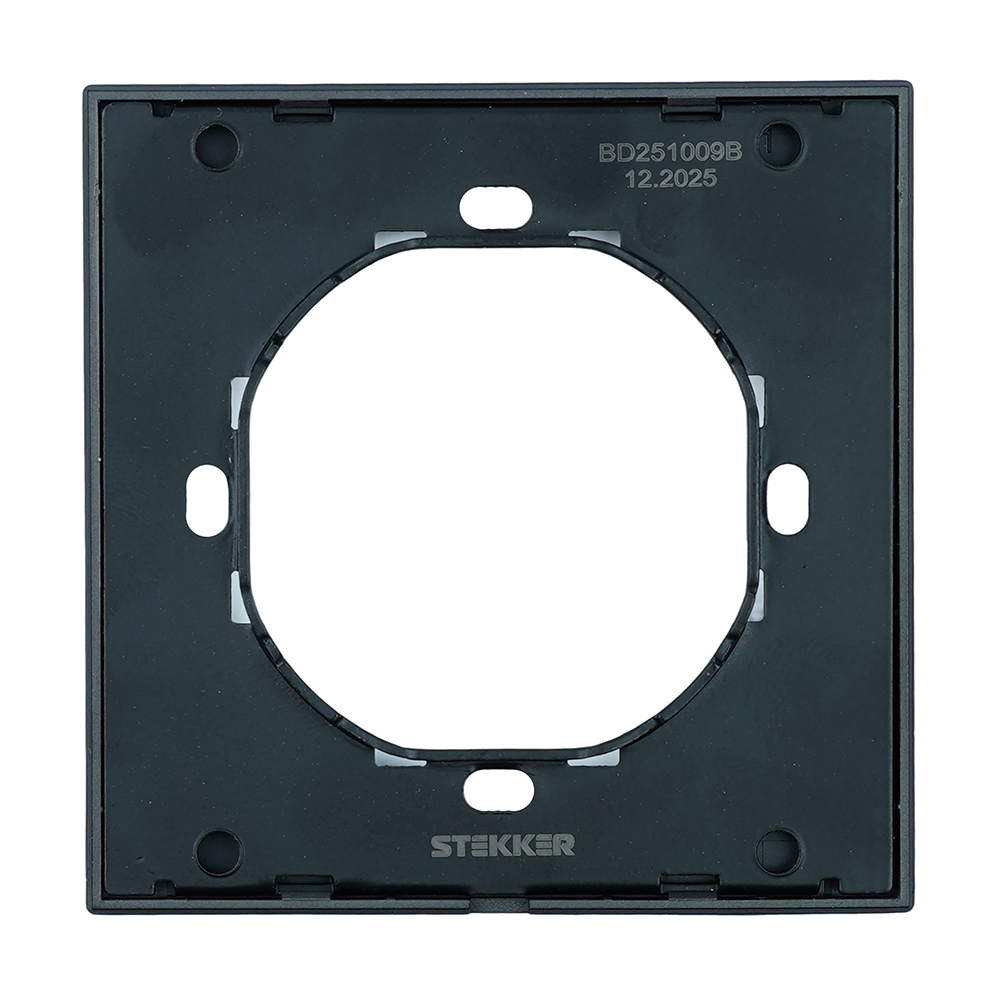 Рамка 1-местная Stekker Мия PFR00-3001-05 черный бархат 50461 в Санкт-Петербурге