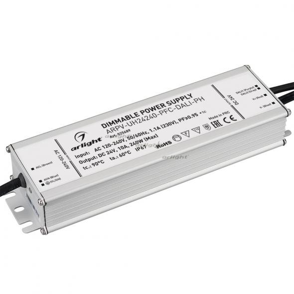Блок питания Arlight ARPV-UH24240-PFC-DALI-PH (24V, 10.0A, 240W) 025689 в Санкт-Петербурге