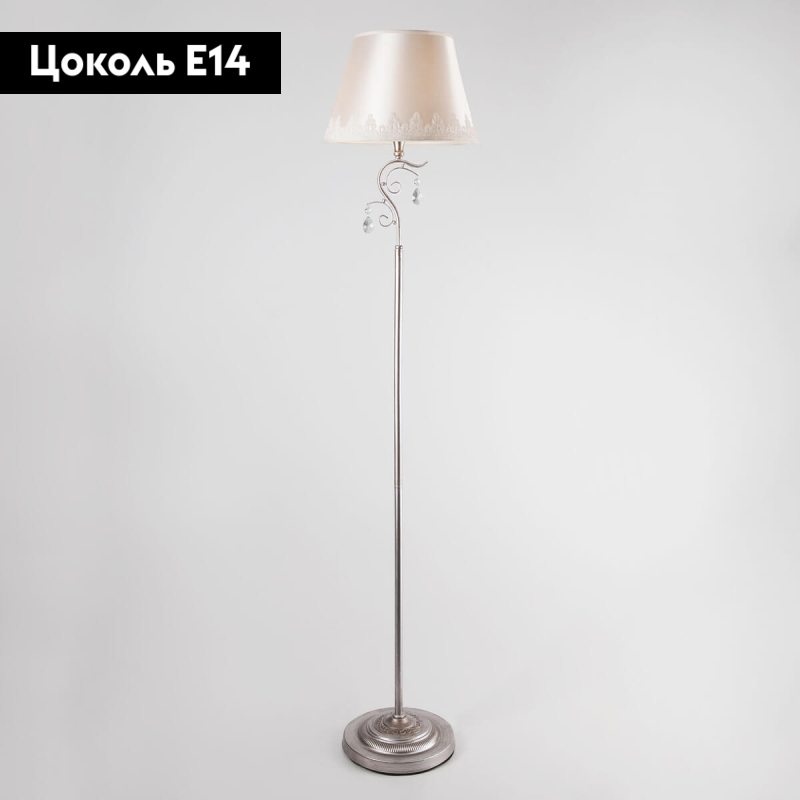 Торшер Eurosvet Incanto 01023/1 серебро в #REGION_NAME_DECLINE_PP#
