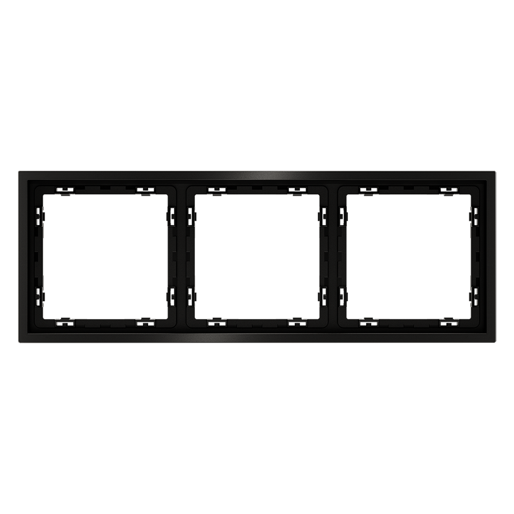 Рамка металлическая на 3 поста S70 Metal (антрацит) Voltum VLSM120312 в Санкт-Петербурге