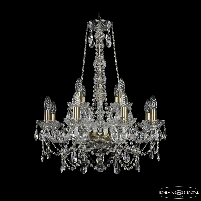 Подвесная люстра Bohemia Ivele Crystal 1411/8+4/195/h-70 Pa в Санкт-Петербурге