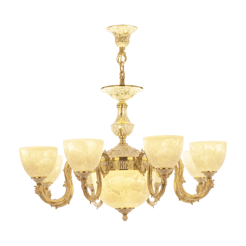 Подвесная люстра Bohemia Ivele Crystal Florence 71203P/8/210 GW P1 U Rose в Санкт-Петербурге