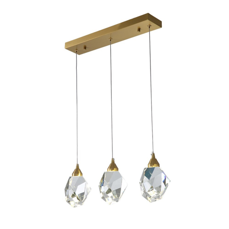 Подвесной светильник Delight Collection Crystal rock II 9701P/3L brass в Санкт-Петербурге