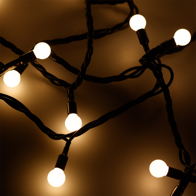 Светодиодная гирлянда Arlight ARD-Ball-Classic-D13-5000-Black-50LED Warm 025566 в Санкт-Петербурге