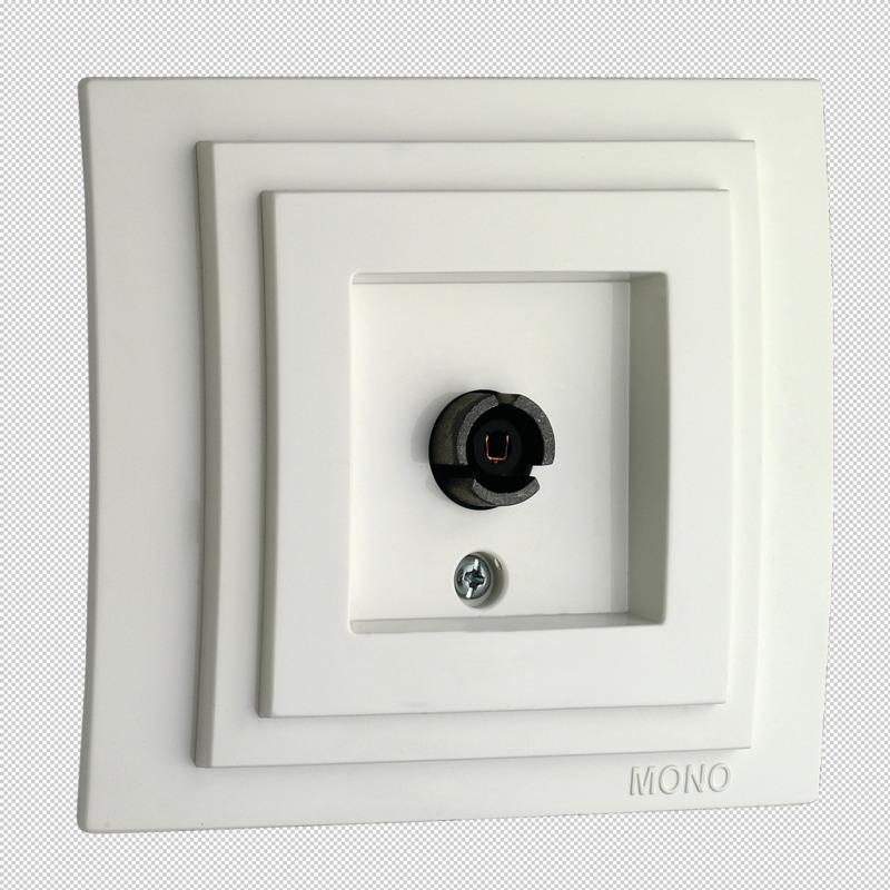 Розетка TV проходная Mono Electric Despina-Larissa белый 500-001905-137 в Санкт-Петербурге