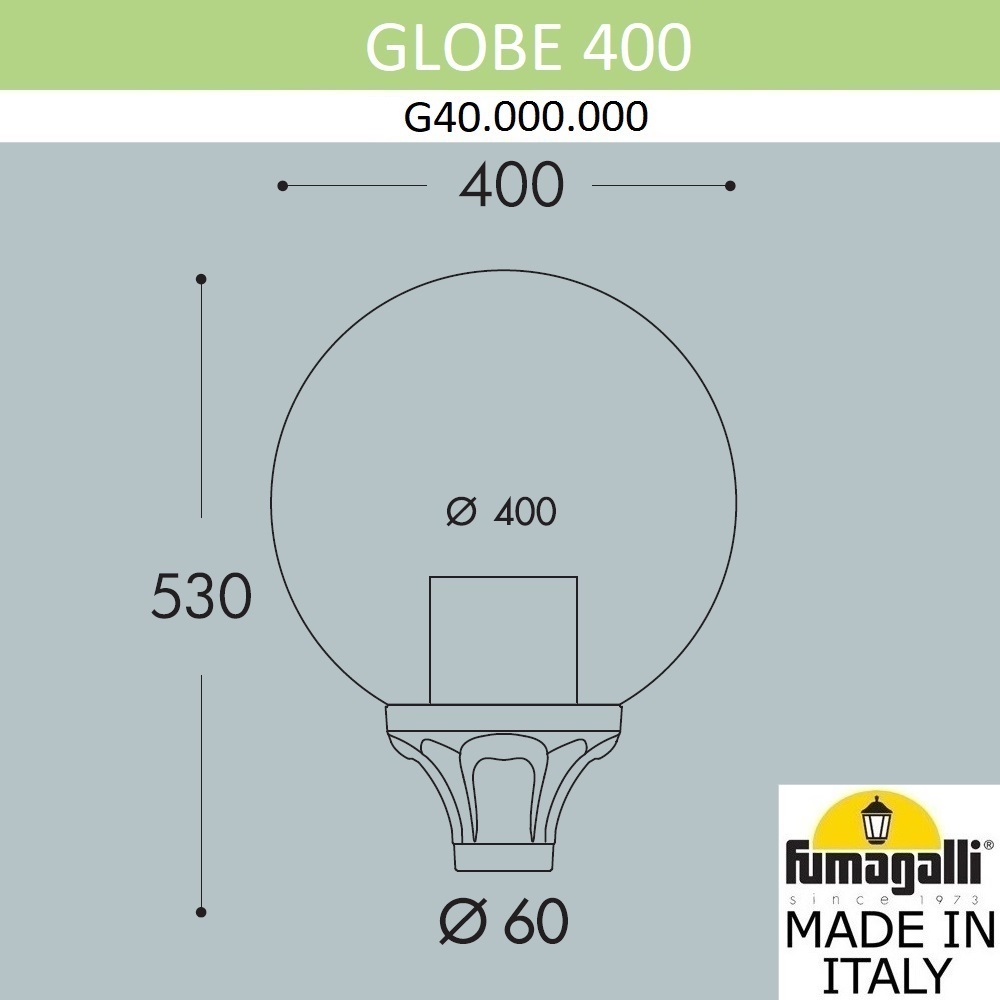 Уличный светильник Fumagalli Globe G40.000.000.AYE27 в Санкт-Петербурге