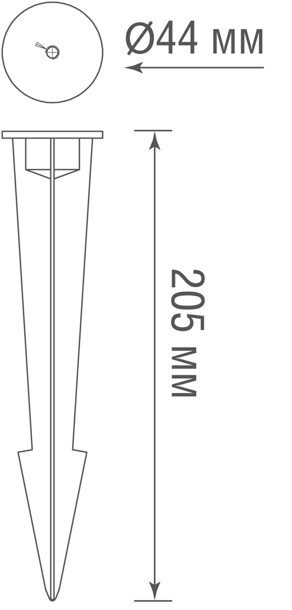 Основание пика для установки в грунт Donolux Eclipse Spike205DG1-2 в Санкт-Петербурге