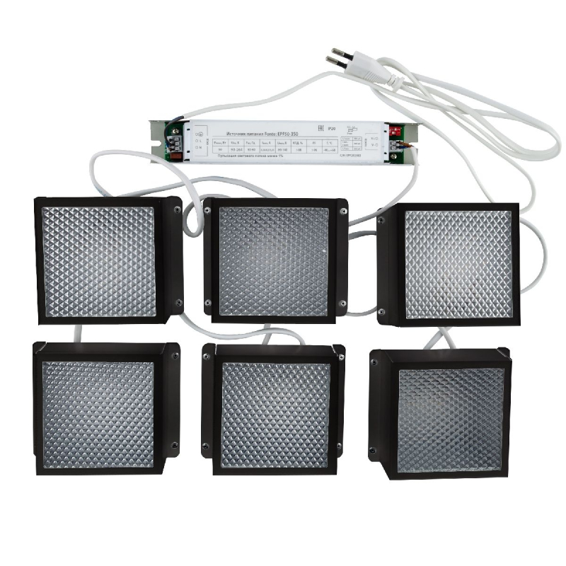 Встраиваемый светильник (комплект из 6 шт) Uniel ULP-1010 42W/4000К IP40 GRILYATO BLACK KIT06 UL-00008958 в Санкт-Петербурге