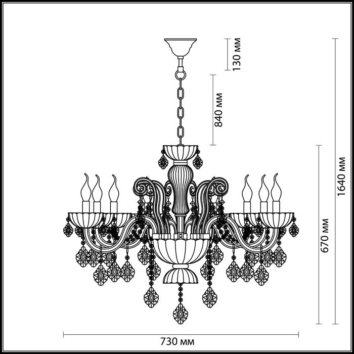 Подвесная люстра Odeon Light Attica 3936/8 в Санкт-Петербурге