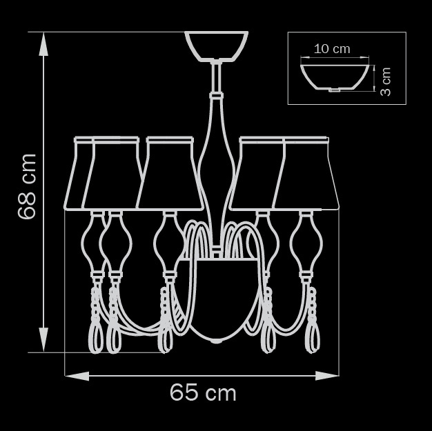 Подвесная люстра Lightstar Escica 806050 в Санкт-Петербурге