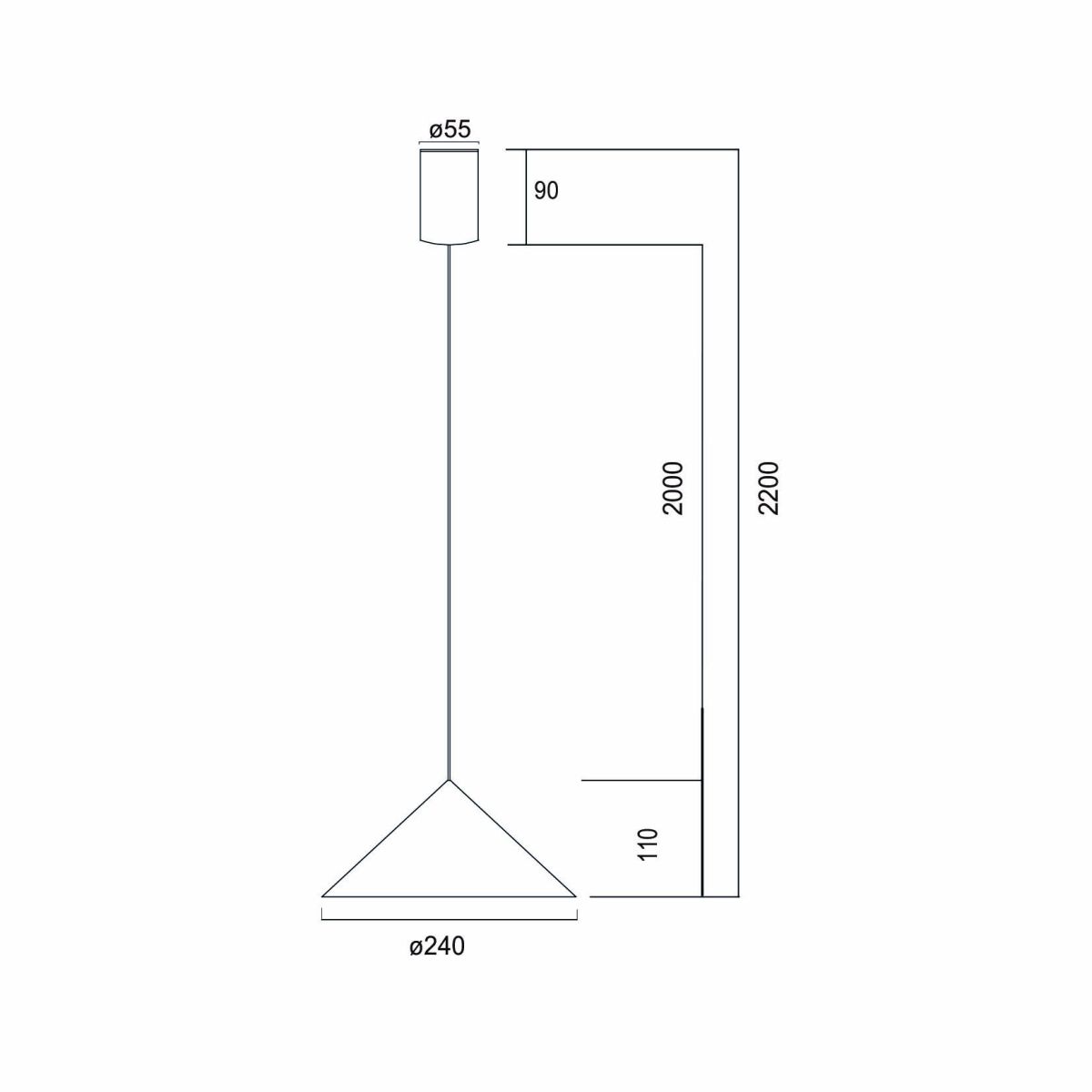 Подвесной светильник Mantra Cono 9452 в Санкт-Петербурге