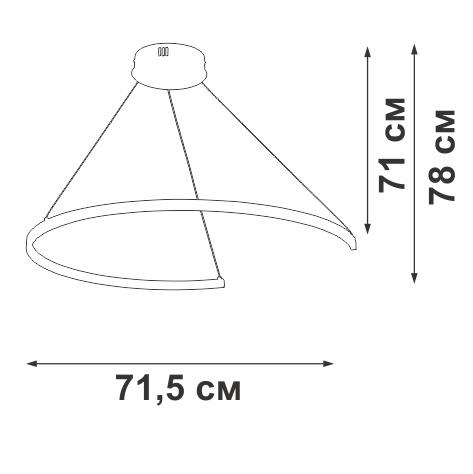 Подвесной светильник Vitaluce V2706-9/1S в Санкт-Петербурге