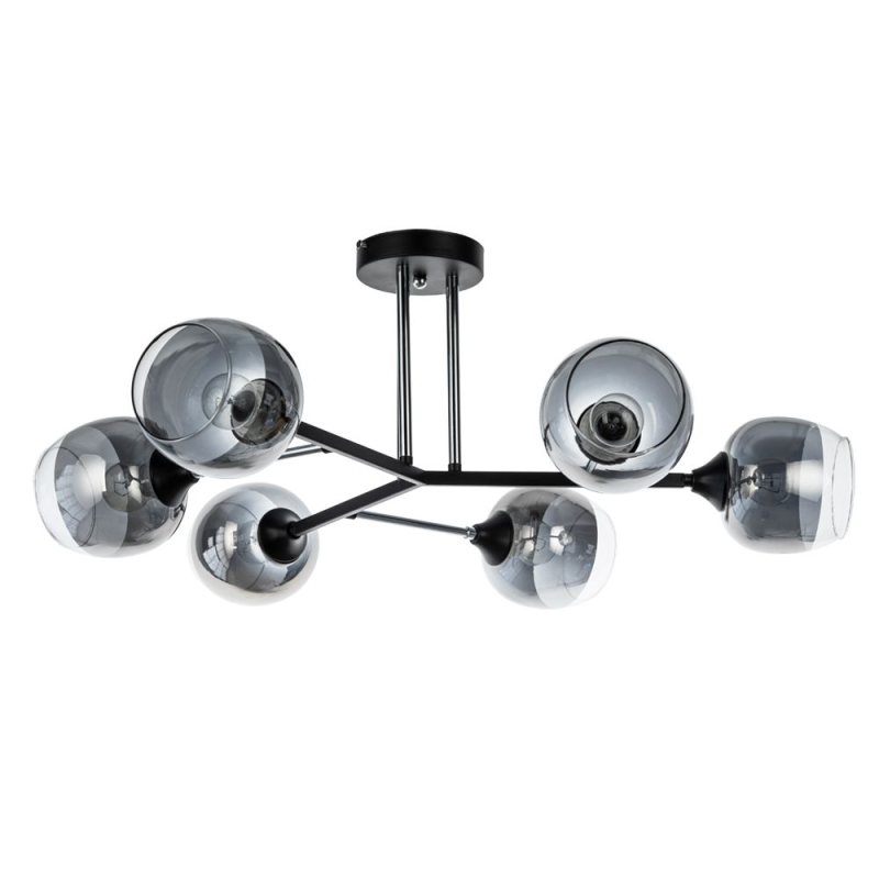 Люстра на штанге Arte Lamp Salm A3580PL-6BK в Санкт-Петербурге