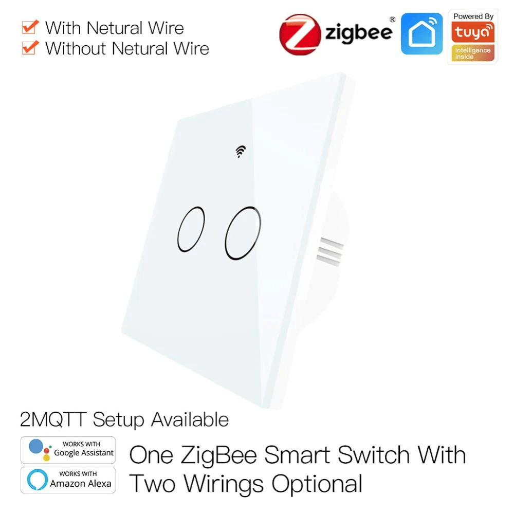 Выключатель Moes Gang Smart Switch Sensor w/o grounding 100-240 В ZS-EU2 в Санкт-Петербурге