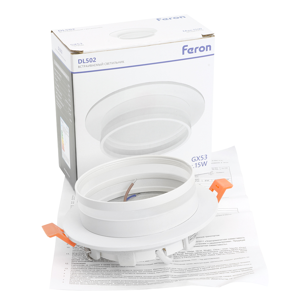 Встраиваемый светильник Feron DL502 51089 в Санкт-Петербурге
