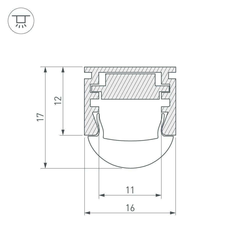 Профиль Arlight PDS-REGULOR-2000 ANOD 013874 в Санкт-Петербурге