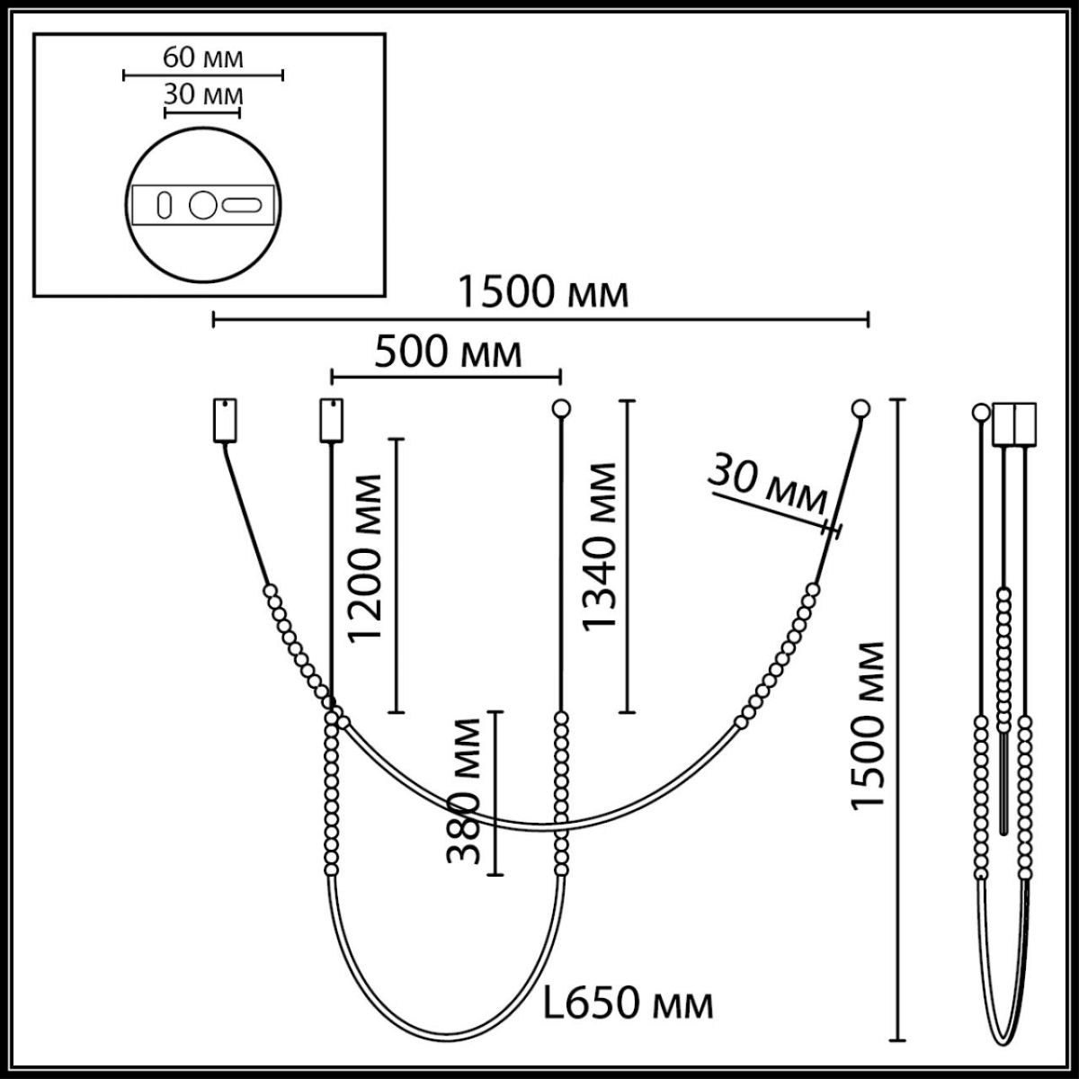 Подвесной светильник Odeon Light Hightech Monella 7149/24CL в Санкт-Петербурге
