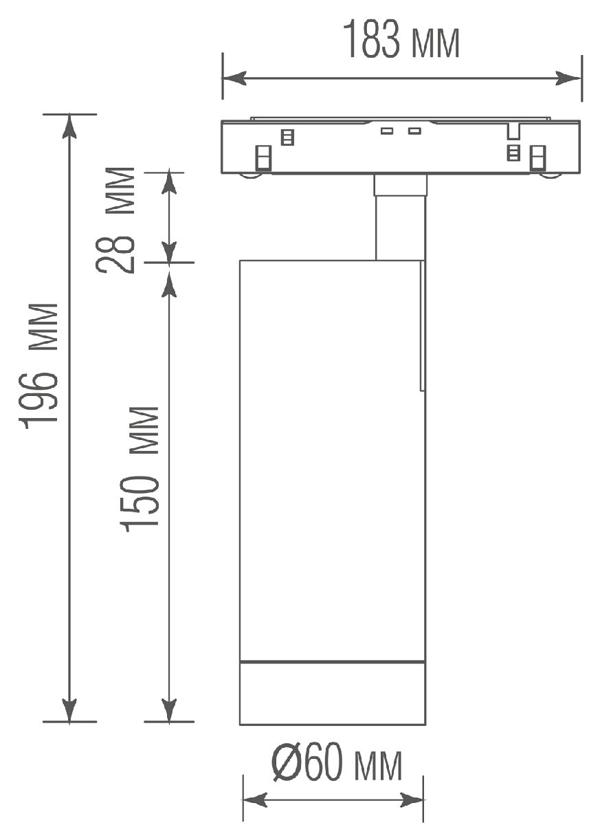 Трековый светильник Donolux Alpha DL20295TW20WTuya в Санкт-Петербурге