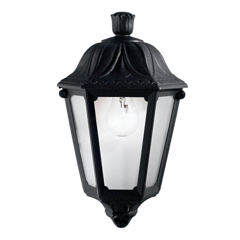 Уличный настенный светильник Ideal Lux Anna AP1 Small Nero 101552 в Санкт-Петербурге