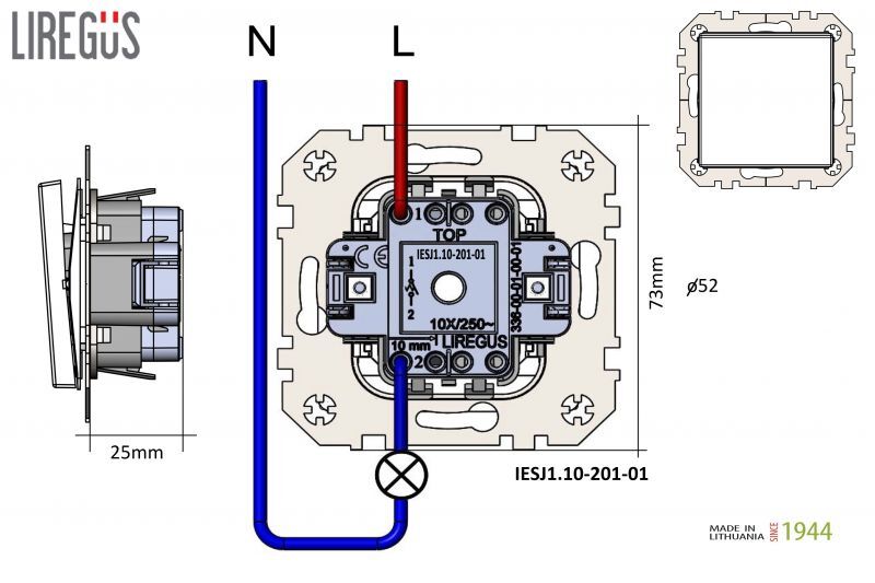 Кнопка звонка Liregus Epsilon 28-1391 в Санкт-Петербурге