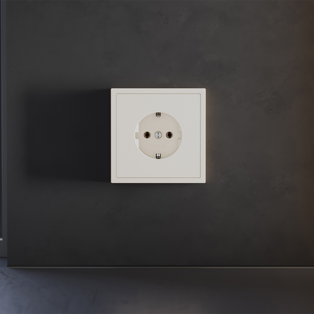 Накладка для розетки с заземлением Voltum S70 (хлопок) VLS000613 в Санкт-Петербурге