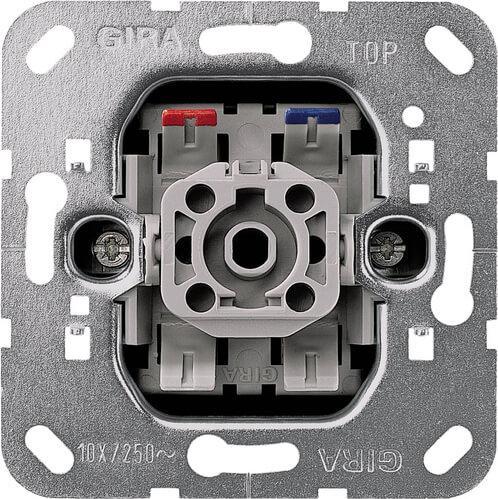 Переключатель одноклавишный перекрестный Gira System 55 с подсветкой 10A 250V 011600 в Санкт-Петербурге