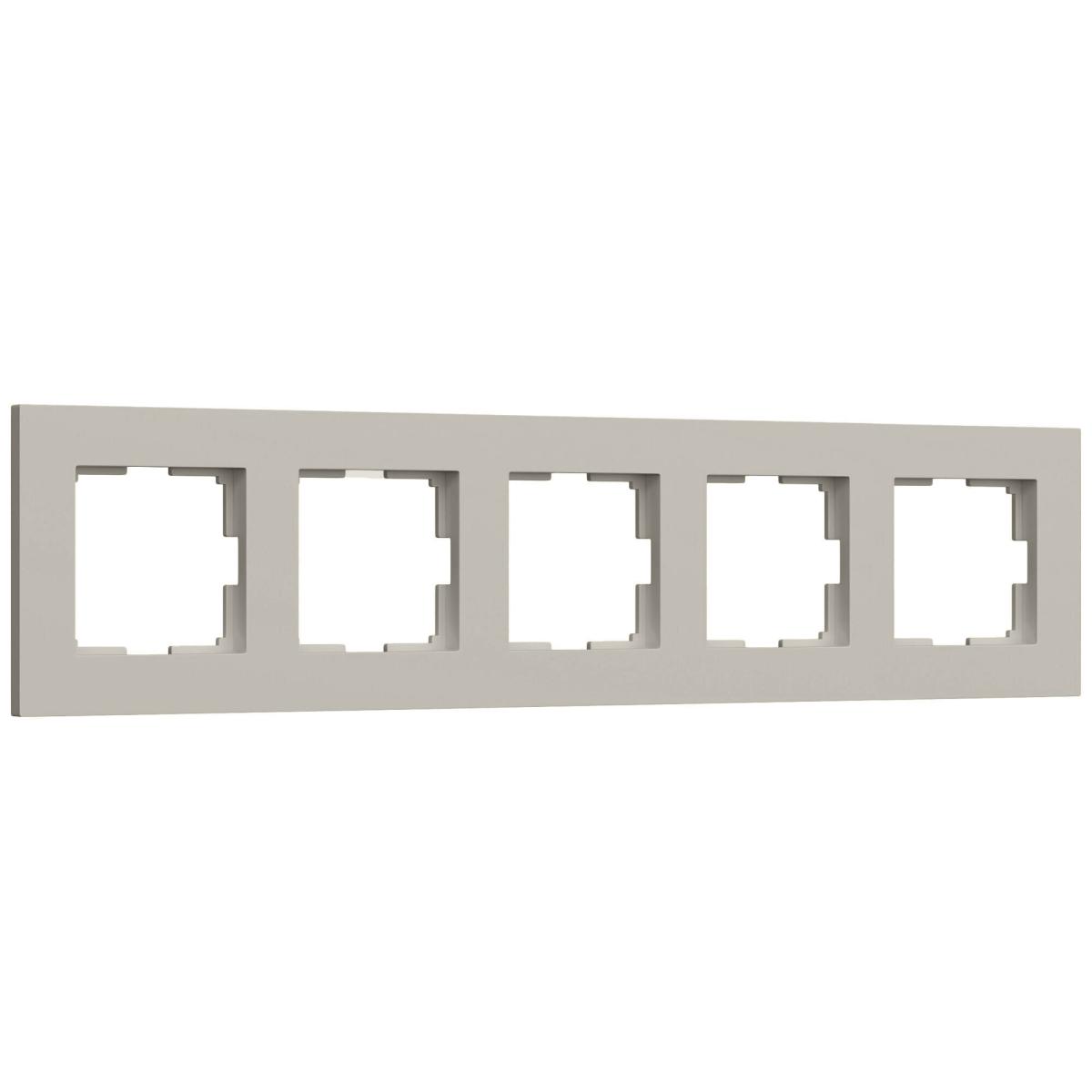 Рамка на 5 постов Werkel Slab (дымчатый софт) W0052917 4690389218477 a071630 в Санкт-Петербурге