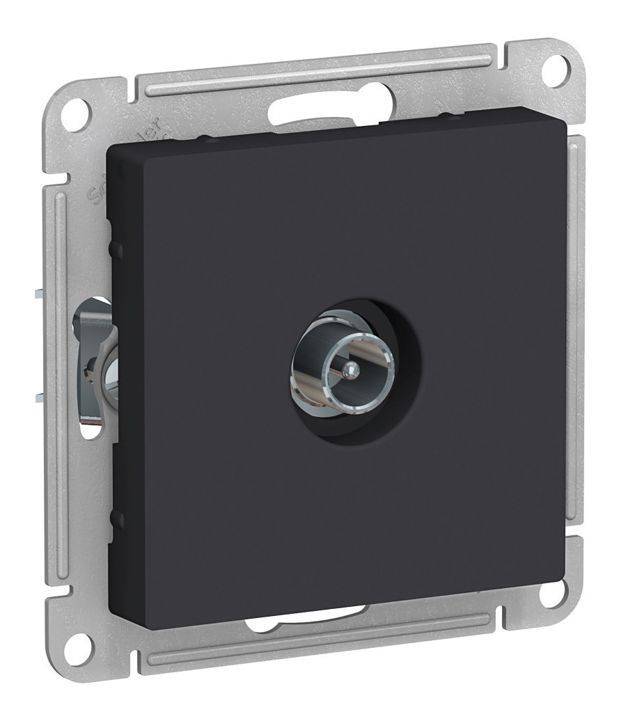 Розетка TV оконечная 1DB, механизм Systeme Electric AtlasDesign Карбон ATN001091 в Санкт-Петербурге