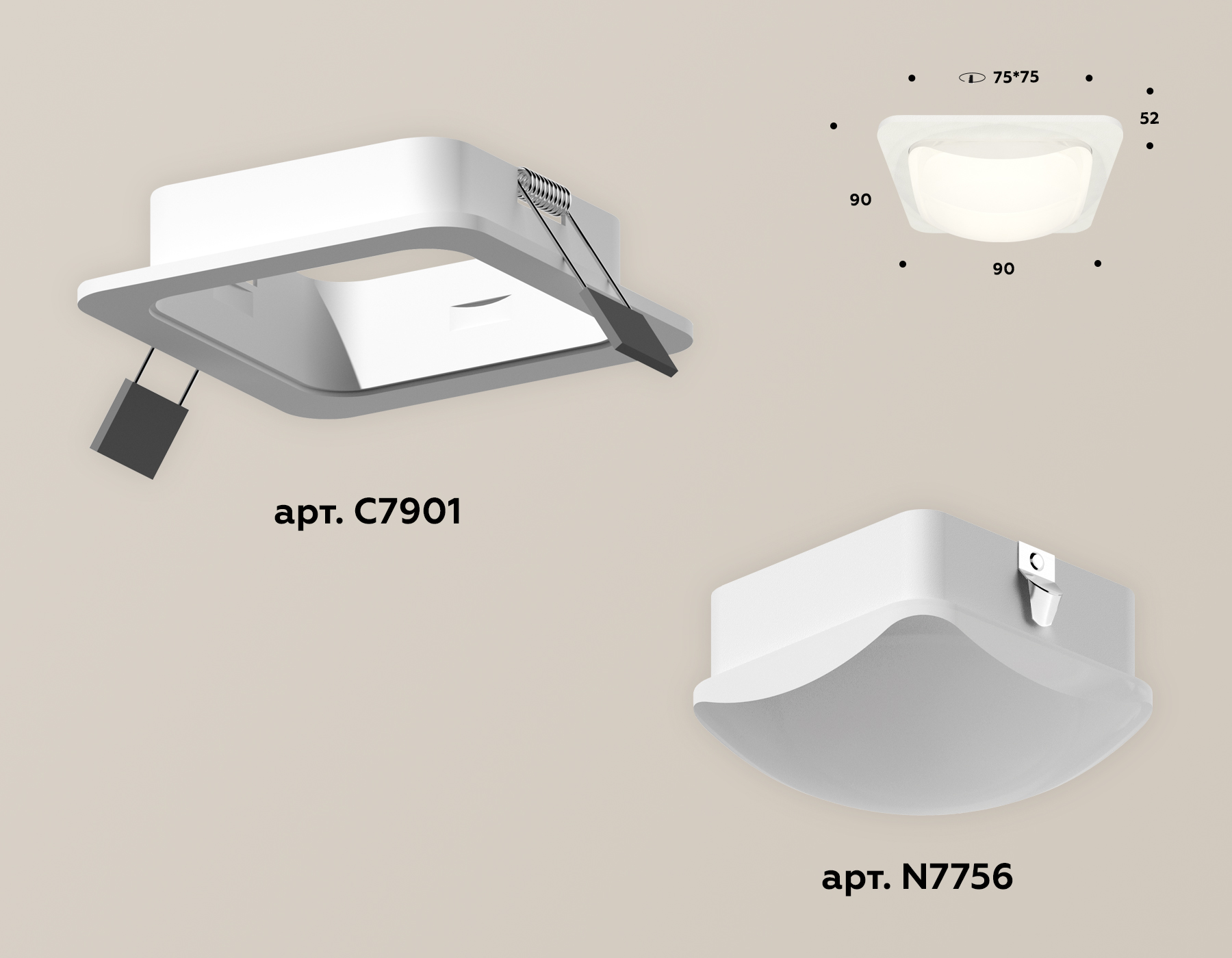 Встраиваемый светильник Ambrella Light Techno XC7901014 (C7901, N7756) в Санкт-Петербурге